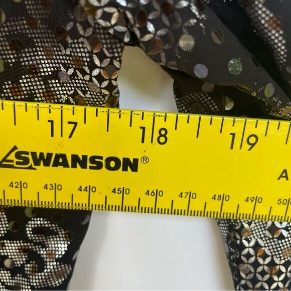 Joseph Ribkoff Women's Size 6 Black Metallic Sequin Zip Jacket Stretchy - Picture 7 of 9